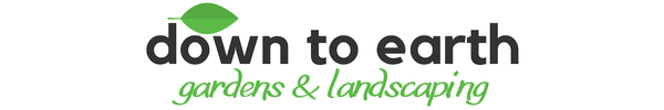 logo down to earth garden design landscaping bridgend